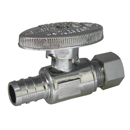 Kissler 1/4-Turn Stop, Straight, 1/2 Inx3/8 In 88-9020