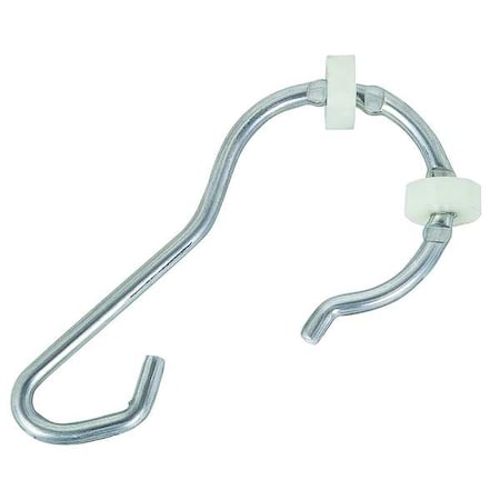 Zoro Select Shower Hooks with Wheels, Aluminum, PK13 4EEW7