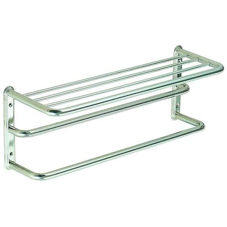 Zoro Select Towel Shelf, Bright, 9-1/4x24x9-7/16In 4EEX4