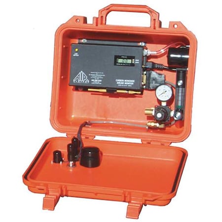 Air Systems Intl CO Monitor, Attachment Kit for Any Brand Air Pump, Compressors, Filters, SAR System, 9 V DC, 115 V AC CO91-14LAC