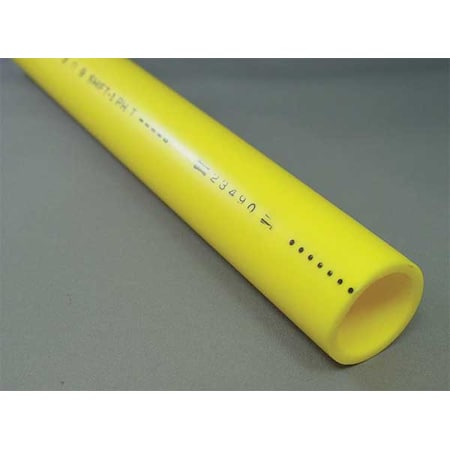 Zoro Select Gas Tubing, Yellow, 1.05 In OD, 150 Ft PGA07541010020-150