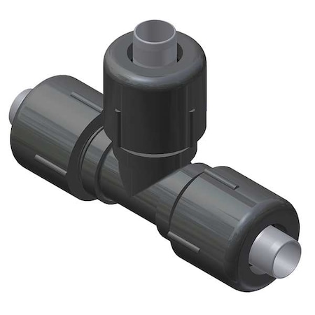 Continental Industries Tee, Nylon, Comp 3/4", Comp 3/4", Comp 5657-50-1013-00