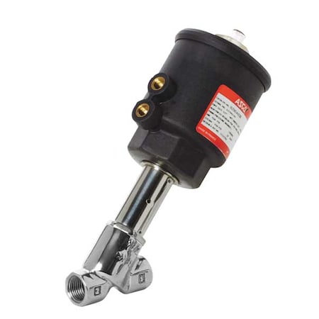 Asco RedHat Angle Body Piston Valve, SS, NC, 1 In 8290B053