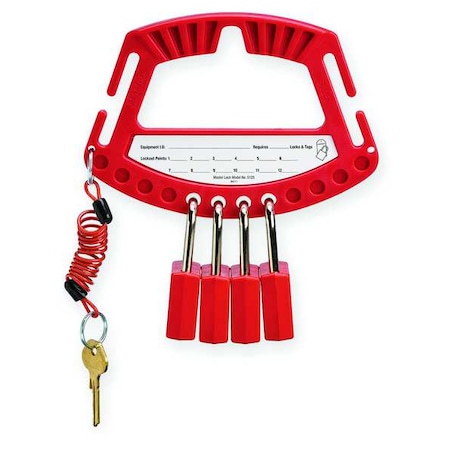 Master Lock Padlock Station, Unfilled, 1 Component S125