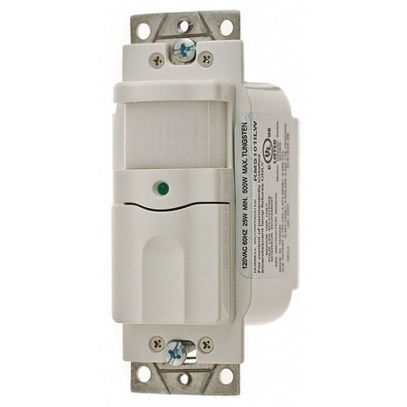 Hubbell Wiring Device-Kellems Vacancy Sensor, PIR, 800 sq. ft. RMS100ILW