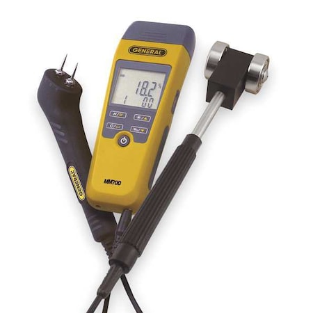 General Digital Moisture Meter Kit, Roller Probe MM70D-7022KIT