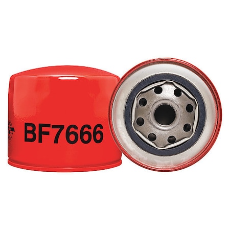 Baldwin Filters Fuel Filter, 3-1/4 x 3-11/16 x 3-1/4 In BF7666