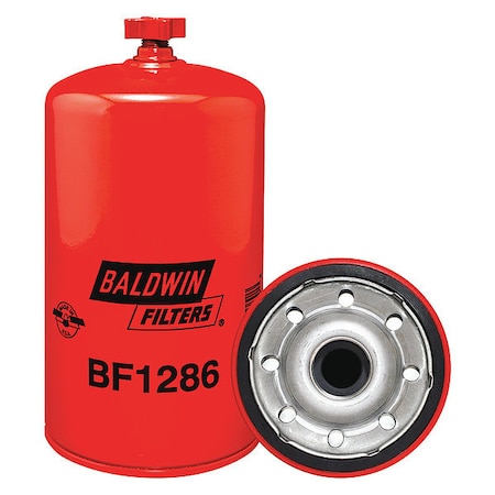 Baldwin Filters Fuel Filter, 8-11/32 x 4-1/4 x 8-11/32 In BF1286