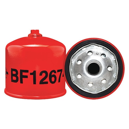 Baldwin Filters Fuel Filter, 3-1/8 x 3-1/32 x 3-1/8 In BF1267