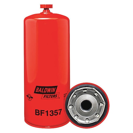 Baldwin Filters Fuel Filter, 12-3/32x4-11/16x12-3/32 In BF1357