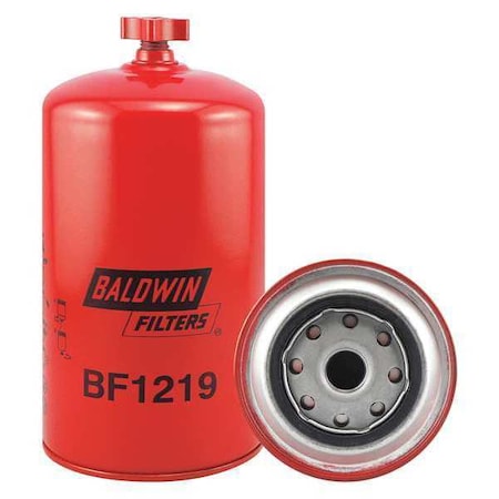 Baldwin Filters Fuel Filter, 8-1/8 x 4-1/4 x 8-1/8 In BF1219