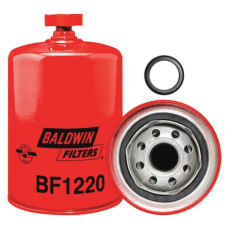 Baldwin Filters Fuel Filter, 6-3/16 x 3-11/16 x 6-3/16 In BF1220