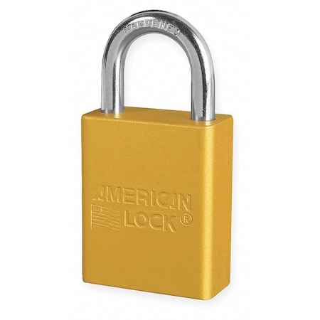 American Lock Anodized Aluminum Safety Padlock, Keyed Different, 1-1/2 ...