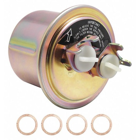 Baldwin Filters Fuel Filter, 3-7/8" L, 3-13/32" O.D. BF1120