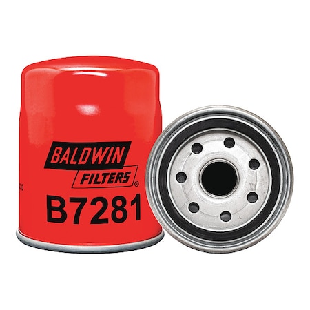 Baldwin Filters Oil Filter, Spin-On, 3-7/8"x3-7/32"x3-7/8" B7281