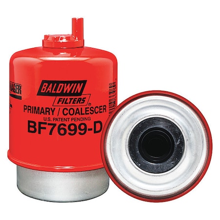 Baldwin Filters Fuel Filter, 5-7/32 x 3-9/32 x 5-7/32 In BF7699-D