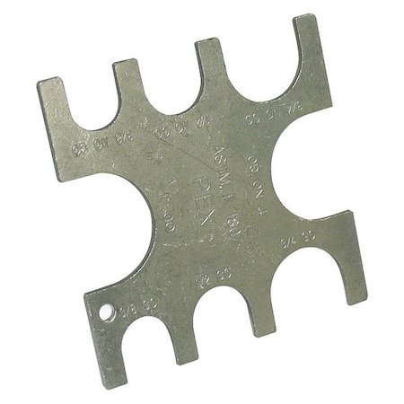 Rothenberger PEX Calibration Gage, 1/2, 3/4, 1 In 14487