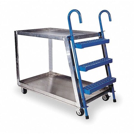 Zoro Select Stock Picking Ladder Cart, 600 lb. SPA2-2236