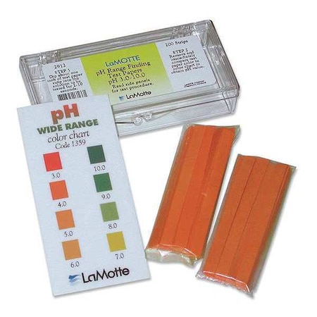 Insta-Test Test Strip, pH, Range 3 to 10, PK200 2912