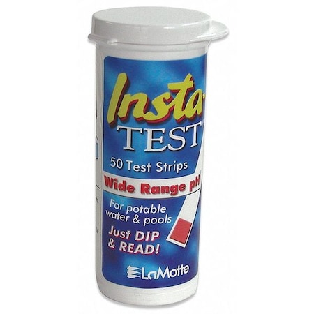 Insta-Test Test Strip, Wide Range pH, 4 to 10, PK50 2974