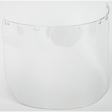 Condor Face Shield Visor, Clear Visor, Polycarbonate, Uncoated Lens, Clear 4EZD2