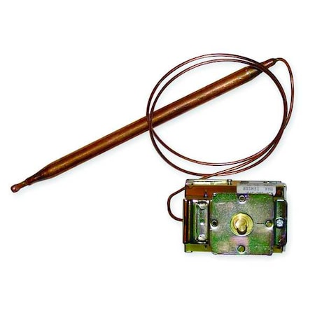 Ranco Line Volt Mechanical Thermostat, Closes on Rise, Opens on Rise, On Unit, SPDT, 125 to 277V C17-100