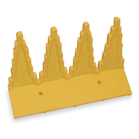 Vikan, Yellow Wall Bracket,9.5",PP, 615