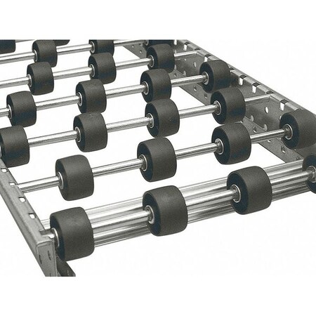 Mallard Flow Rack Conveyor, Skate Wheel Type, 3 ft 2 in L, 11 3/4 in W, 175 lb/ft Max Load Capacity DFP1230360102