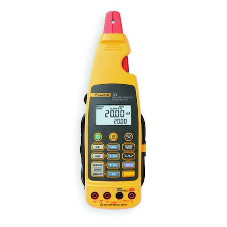 Fluke Digital Clamp Meter, Dual Backlit, 99.9 mA A, 0.2 in (5 mm) Jaw Capacity FLUKE-773