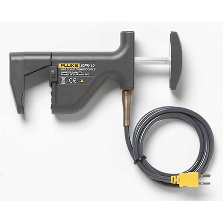 Fluke Temperature Probe, Mini Plug, Type K 80PK-10