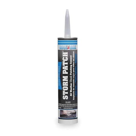 Kool Seal Rubberized Cement Patch, 10.5 oz, Tube, Black, Storm Patch KS0083300-01