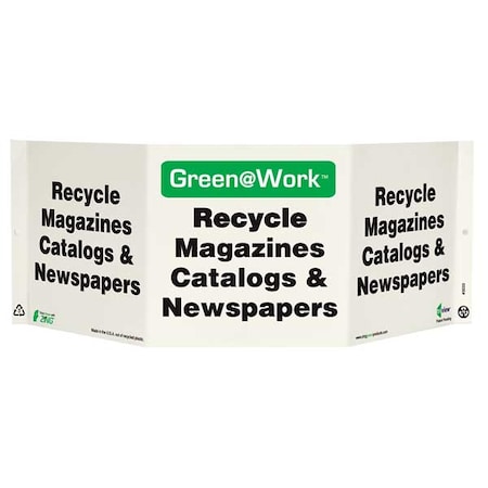 Zing Recycling Sign, Magazine, Projecting, 3033 3033