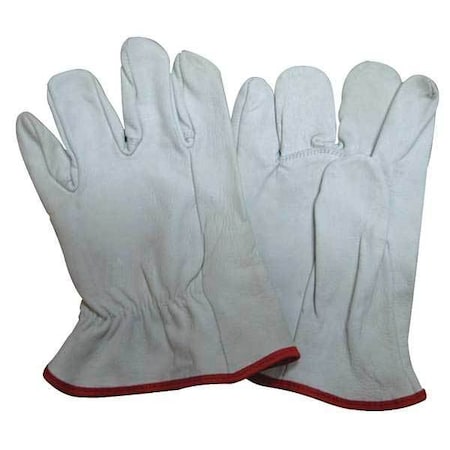 Condor Electrical-Insulating Glove Protectors, Goatskin, 10" Length, White, Size 8 3RMZ8