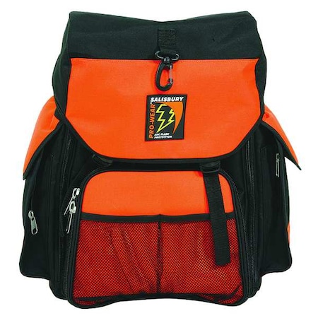 Salisbury Tool Backpack, Orange, Polyester, 7 Pockets SKBACKPACK