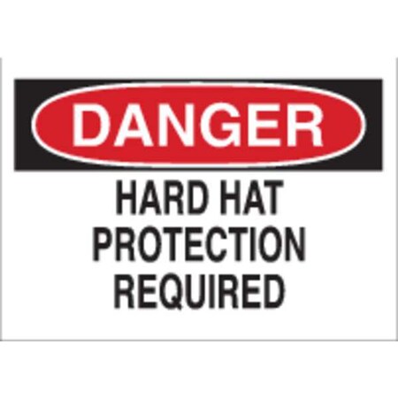 Brady Danger Sign, 10X14", R and BK/WHT, ENG, 25217 25217