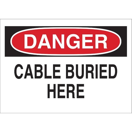 Brady Danger Sign, Aluminum, Rectangle, English 43108