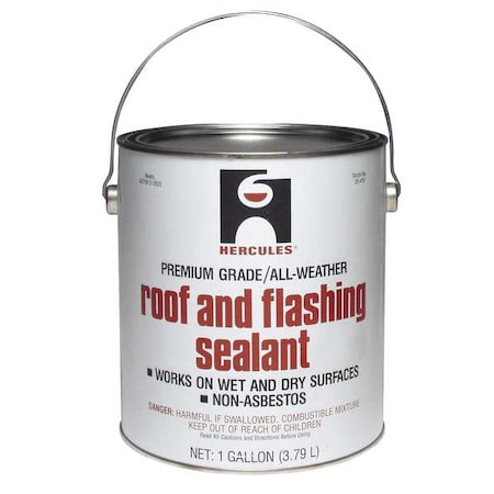 Hercules Roof Flashing Sealant, Black, 1 Gal 25410