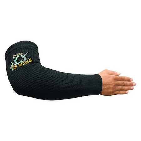 Steiner Heat-Resistant Sleeve, Carbonized Fiber, Para-Aramid, 18 in Length, Black, Knit Cuff 1364K-18