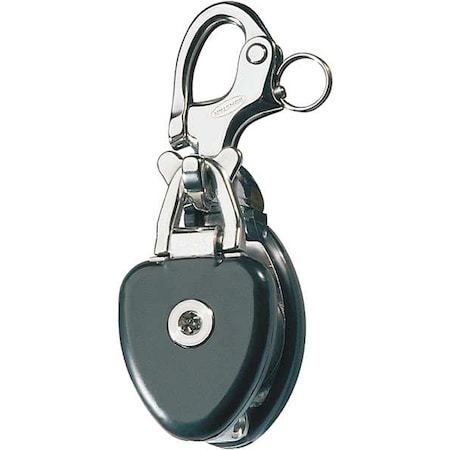 Ronstan Snatch Block, Fibrous Rope, 5/8 in Max Cable Size, 3,530 lb Max Load, Natural RF6730