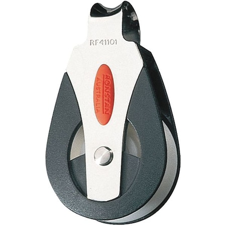 Ronstan Pulley Block, Fibrous Rope, 880 lb Max Load, Painted RF41101