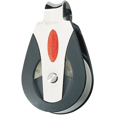 Ronstan Pulley Block, Fibrous Rope, 1,650 lb Max Load, Painted RF51101