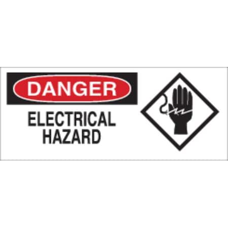 Brady Danger Sign, 7X17", R and BK/WHT, ENG, 69192 69192