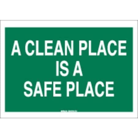 Brady Housekeeping Sign, 10"X14", Fiberglass, Width: 14", 69364 69364