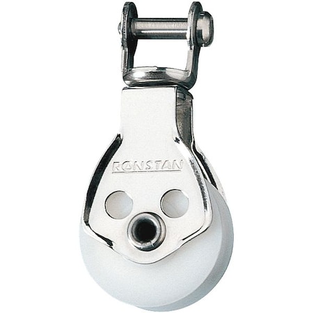 Ronstan Single Pulley, Swivel Shackle Head, 1/4In, W1/2In RF573