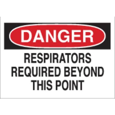 Brady Danger Sign, 10X14", R and BK/WHT, ENG, 69472 69472