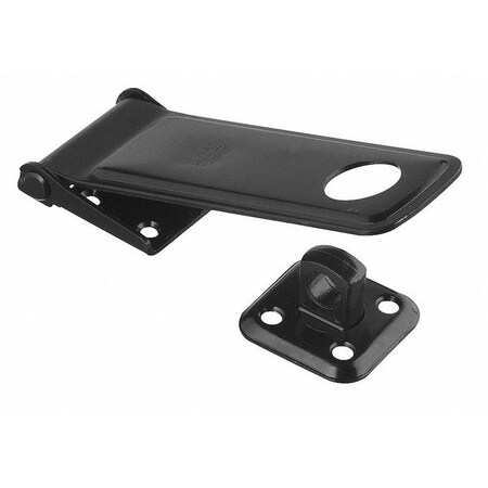 National Hardware Rotating Hasp, Rotating Eye, Steel, Black 4FWE4