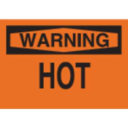 Warning Sign, 7 in H, 10 in W, Polyester, Rectangle, English, 88251 -  BRADY