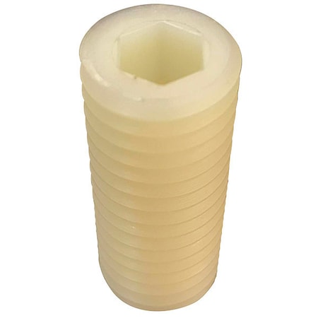 Zoro Select Socket Set Screw, Flat, 8-32x1/4, PK50 010832T025