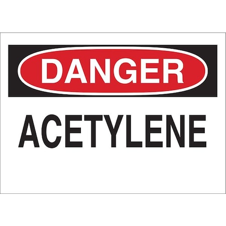 Brady Danger Sign, 10 in H, 14 in W, Rectangle, English, 40857 40857
