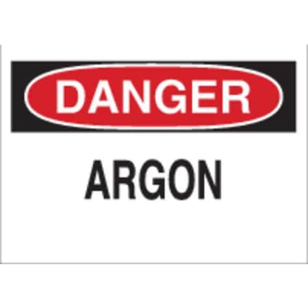 Brady Danger Sign, 10 in H, 14 in W, Fiberglass, Rectangle, English, 70217 70217